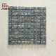 Small Square Pieces Stone Slate Mosaic