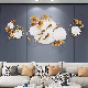 Metal Pendant Creative Gold Wall Decoration Modern Gingkgo Leaves Shaped Wall Mounted Decor