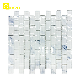 Architectural Decoration Bathroom Background Wall Tile White Glass Mosaic Crystal