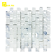  Architectural Decoration Bathroom Background Wall Tile White Glass Mosaic Crystal