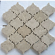  Egypt Beige Color Lantern Shape Water Jet Marble Mosaic Tile for Wall Decoration