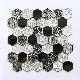 300*300mm Mix Color Hexagon Crystal Glass Tiles Mosaic manufacturer