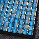 American Style Standard Bright Blue Glass Crystal Mosaic Tile