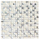 Foshan Stone Mixed Glass Mosaic White Color for Wall Decoration
