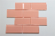 Orange Color Glass Mosaic Subway Tile Super Market Supply manufacturer