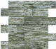  New Design Charcoal Wood Looking Glass Mosaic Tile for Backsplash