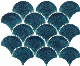 Blue Color Lantern Shape Fan Mosaic Wall and Floor Ceramic Mosaic (C655206)