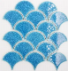 Fish Scale Ice Crack Mosaic for Swimming Pool