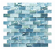  2023 Turquoise Swimming Pool Glass Mosaic Tile Blue Green Mosaico De Vidrio Mosaic