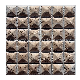 Home Decoration Honed Finishing Brown Travertine Stone Marble Tile Mosaic