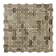 Popular Athens Grey Wood Marble Mosaic Basketwave Design Marble Mosaic