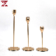 European Gold Silver Candlesticks Stand Metal Candle Holders for Home Decor